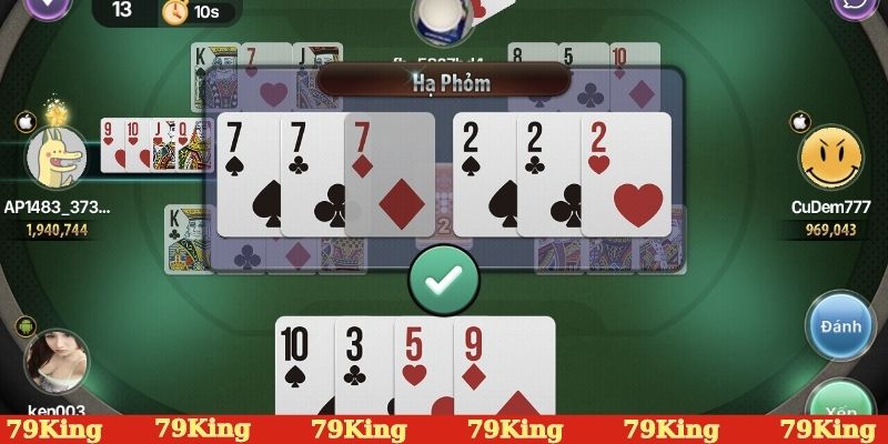 Chơi bài Phỏm nhận thưởng lớn