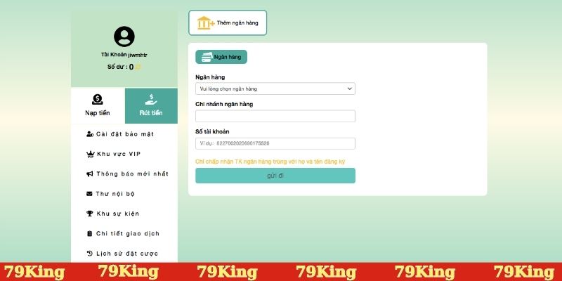 Hướng dẫn rút tiền đơn giản